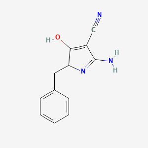 2-amino-5-benzyl-4-oxo-4,5-dihydro-1H-pyrrole-3-carbonitrile