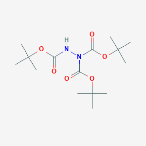 molecular formula C15H28N2O6 B061422 三叔丁基肼-1,1,2-三羧酸酯 CAS No. 185456-26-2