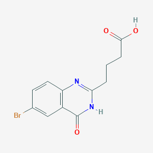 molecular formula C12H11BrN2O3 B6142201 4-(6-bromo-4-oxo-3,4-dihydroquinazolin-2-yl)butanoic acid CAS No. 926193-31-9