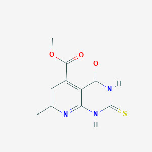 methyl 7-methyl-4-oxo-2-sulfanyl-3H,4H-pyrido[2,3-d]pyrimidine-5-carboxylate