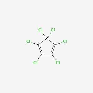 molecular formula C5Cl6 B6142220 hexachlorocyclopenta-1,3-diene CAS No. 77-47-4