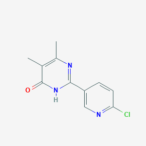 2-(6-chloropyridin-3-yl)-5,6-dimethyl-3,4-dihydropyrimidin-4-one