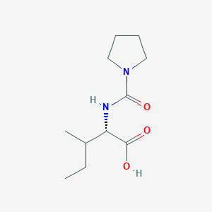(2S)-3-methyl-2-[(pyrrolidine-1-carbonyl)amino]pentanoic acid