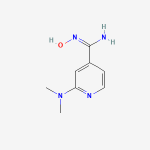 molecular formula C8H12N4O B6142253 4-[氨基(亚硝基)亚甲基]-N,N-二甲基-1,4-二氢吡啶-2-胺 CAS No. 1955564-54-1