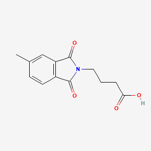 molecular formula C13H13NO4 B6142260 4-(5-methyl-1,3-dioxo-2,3-dihydro-1H-isoindol-2-yl)butanoic acid CAS No. 346704-25-4