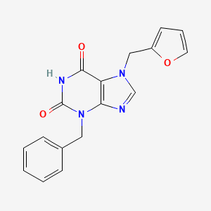 3-benzyl-7-(furan-2-ylmethyl)-2,3,6,7-tetrahydro-1H-purine-2,6-dione
