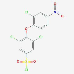 B061423 3,5-Dichloro-4-(2-chloro-4-nitrophenoxy)benzene-1-sulfonyl chloride CAS No. 175135-06-5