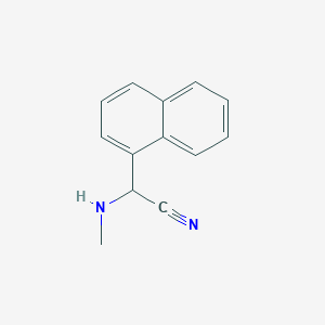 molecular formula C13H12N2 B6142320 2-(methylamino)-2-(naphthalen-1-yl)acetonitrile CAS No. 69243-82-9