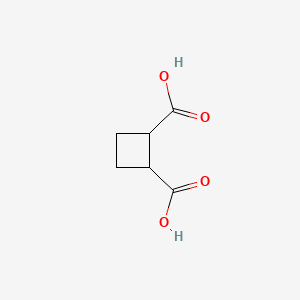 molecular formula C6H8O4 B6142323 cyclobutane-1,2-dicarboxylic acid CAS No. 3396-14-3