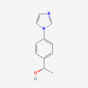 molecular formula C11H12N2O B6142348 (1S)-1-[4-(1H-imidazol-1-yl)phenyl]ethan-1-ol CAS No. 476176-82-6