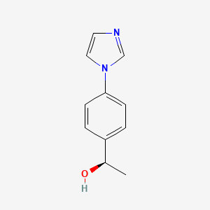 molecular formula C11H12N2O B6142353 (1R)-1-[4-(1H-imidazol-1-yl)phenyl]ethan-1-ol CAS No. 1005323-19-2
