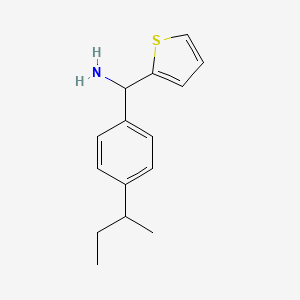 molecular formula C15H19NS B6142383 [4-(butan-2-yl)phenyl](thiophen-2-yl)methanamine CAS No. 867329-90-6