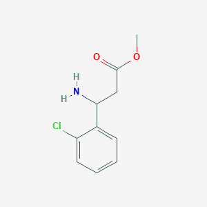 molecular formula C10H12ClNO2 B6142393 methyl 3-amino-3-(2-chlorophenyl)propanoate CAS No. 823189-96-4