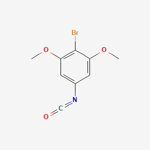 molecular formula C9H8BrNO3 B6142439 2-bromo-5-isocyanato-1,3-dimethoxybenzene CAS No. 923154-99-8