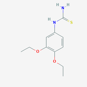 molecular formula C11H16N2O2S B6142473 (3,4-diethoxyphenyl)thiourea CAS No. 930396-10-4