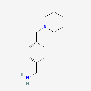 molecular formula C14H22N2 B6142596 {4-[(2-methylpiperidin-1-yl)methyl]phenyl}methanamine CAS No. 926238-53-1