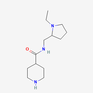 N-[(1-ethylpyrrolidin-2-yl)methyl]piperidine-4-carboxamide