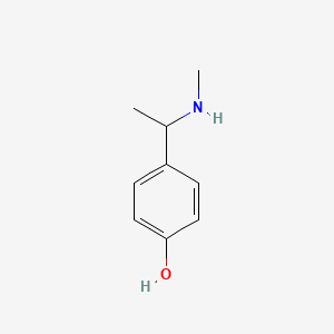 molecular formula C9H13NO B6142655 4-[1-(methylamino)ethyl]phenol CAS No. 926199-62-4