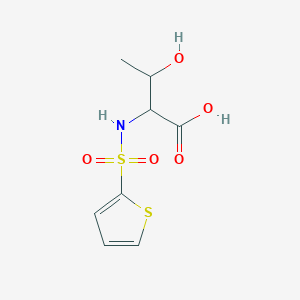 molecular formula C8H11NO5S2 B6142685 3-hydroxy-2-(thiophene-2-sulfonamido)butanoic acid CAS No. 1160959-38-5