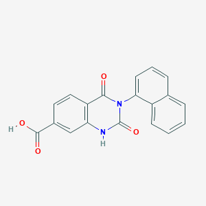 molecular formula C19H12N2O4 B6142688 3-(naphthalen-1-yl)-2,4-dioxo-1,2,3,4-tetrahydroquinazoline-7-carboxylic acid CAS No. 926268-91-9
