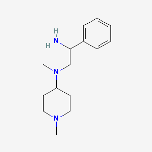 molecular formula C15H25N3 B6142726 N-(2-amino-2-phenylethyl)-N,1-dimethylpiperidin-4-amine CAS No. 953716-06-8