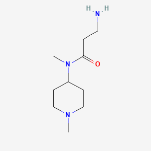 molecular formula C10H21N3O B6142741 3-amino-N-methyl-N-(1-methylpiperidin-4-yl)propanamide CAS No. 954250-82-9