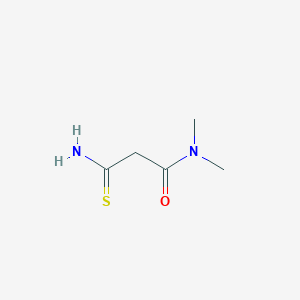 molecular formula C5H10N2OS B6142780 2-carbamothioyl-N,N-dimethylacetamide CAS No. 86415-60-3