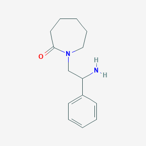 molecular formula C14H20N2O B6142849 1-(2-amino-2-phenylethyl)azepan-2-one CAS No. 43003-29-8