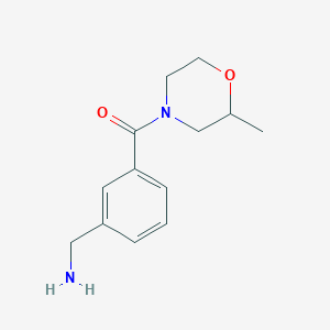molecular formula C13H18N2O2 B6142855 [3-(2-methylmorpholine-4-carbonyl)phenyl]methanamine CAS No. 1016685-06-5
