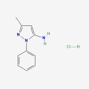 molecular formula C10H12ClN3 B6142863 3-methyl-1-phenyl-1H-pyrazol-5-amine hydrochloride CAS No. 20737-88-6