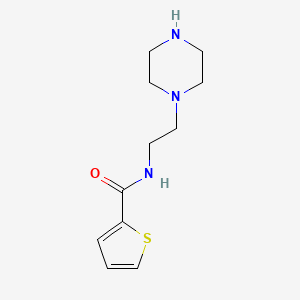 molecular formula C11H17N3OS B6142870 N-[2-(piperazin-1-yl)ethyl]thiophene-2-carboxamide CAS No. 1082576-54-2