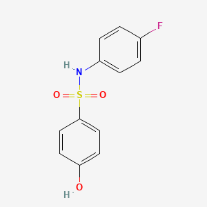 molecular formula C12H10FNO3S B6142884 N-(4-fluorophenyl)-4-hydroxybenzene-1-sulfonamide CAS No. 1082560-58-4