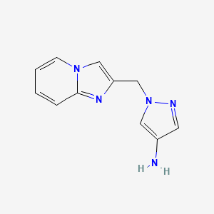 1-({imidazo[1,2-a]pyridin-2-yl}methyl)-1H-pyrazol-4-amine