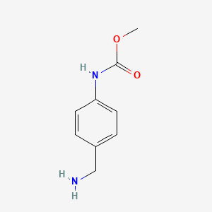 molecular formula C9H12N2O2 B6142907 methyl N-[4-(aminomethyl)phenyl]carbamate CAS No. 1019390-39-6