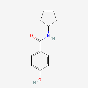 molecular formula C12H15NO2 B6142909 N-环戊基-4-羟基苯甲酰胺 CAS No. 1019403-15-6