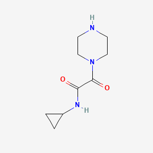 molecular formula C9H15N3O2 B6142932 N-cyclopropyl-2-oxo-2-(piperazin-1-yl)acetamide CAS No. 1018569-74-8
