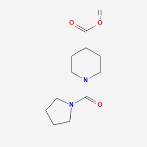 molecular formula C11H18N2O3 B6142940 1-(pyrrolidine-1-carbonyl)piperidine-4-carboxylic acid CAS No. 1018504-67-0