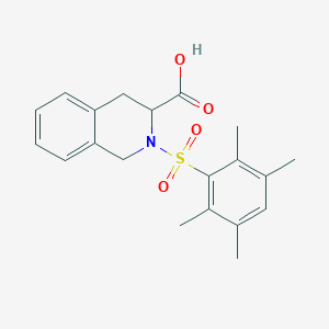2-(2,3,5,6-tetramethylbenzenesulfonyl)-1,2,3,4-tetrahydroisoquinoline-3-carboxylic acid