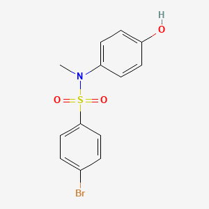 molecular formula C13H12BrNO3S B6142961 4-bromo-N-(4-hydroxyphenyl)-N-methylbenzene-1-sulfonamide CAS No. 1000932-27-3