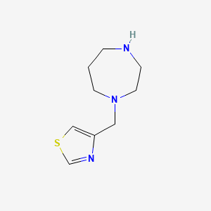 molecular formula C9H15N3S B6142995 1-[(1,3-thiazol-4-yl)methyl]-1,4-diazepane CAS No. 1042777-93-4