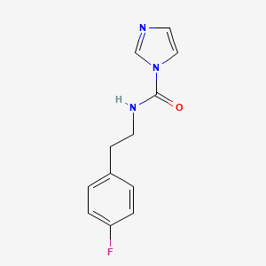 molecular formula C12H12FN3O B6143005 N-[2-(4-fluorophenyl)ethyl]-1H-imidazole-1-carboxamide CAS No. 1000931-75-8