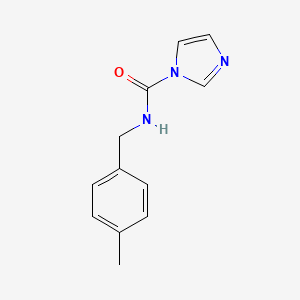 molecular formula C12H13N3O B6143008 N-[(4-methylphenyl)methyl]-1H-imidazole-1-carboxamide CAS No. 149047-32-5