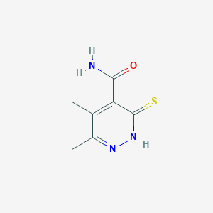molecular formula C7H9N3OS B6143038 5,6-dimethyl-3-sulfanylpyridazine-4-carboxamide CAS No. 1049606-94-1