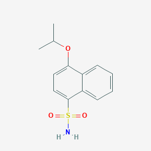 molecular formula C13H15NO3S B6143040 4-(propan-2-yloxy)naphthalene-1-sulfonamide CAS No. 1094537-02-6