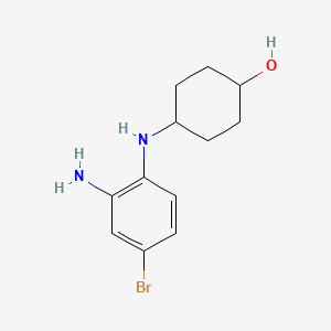 4-[(2-amino-4-bromophenyl)amino]cyclohexan-1-ol