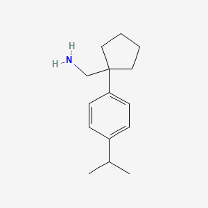 molecular formula C15H23N B6143069 {1-[4-(propan-2-yl)phenyl]cyclopentyl}methanamine CAS No. 1037132-02-7