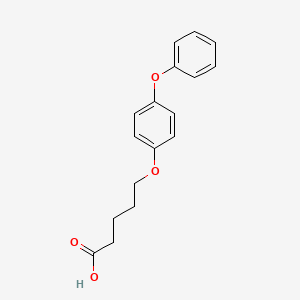 molecular formula C17H18O4 B6143079 5-(4-phenoxyphenoxy)pentanoic acid CAS No. 1039915-71-3