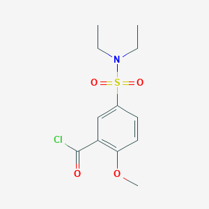 5-(diethylsulfamoyl)-2-methoxybenzoyl chloride