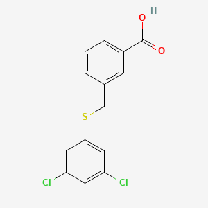 3-{[(3,5-dichlorophenyl)sulfanyl]methyl}benzoic acid