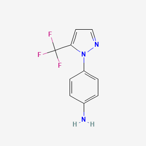 4-[5-(trifluoromethyl)-1H-pyrazol-1-yl]aniline